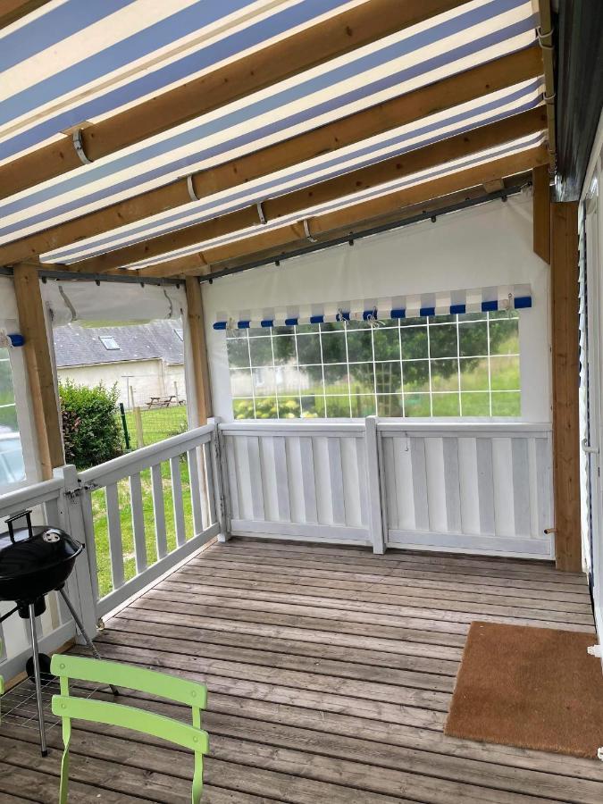 Mobil-Home 4/6 Personnes , Terrasse Couverte ,Piscine Chauffee . Biville-sur-Mer 외부 사진